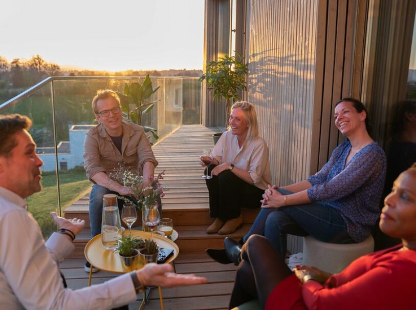 Apéritif après une journée de réunion au Studio Casa